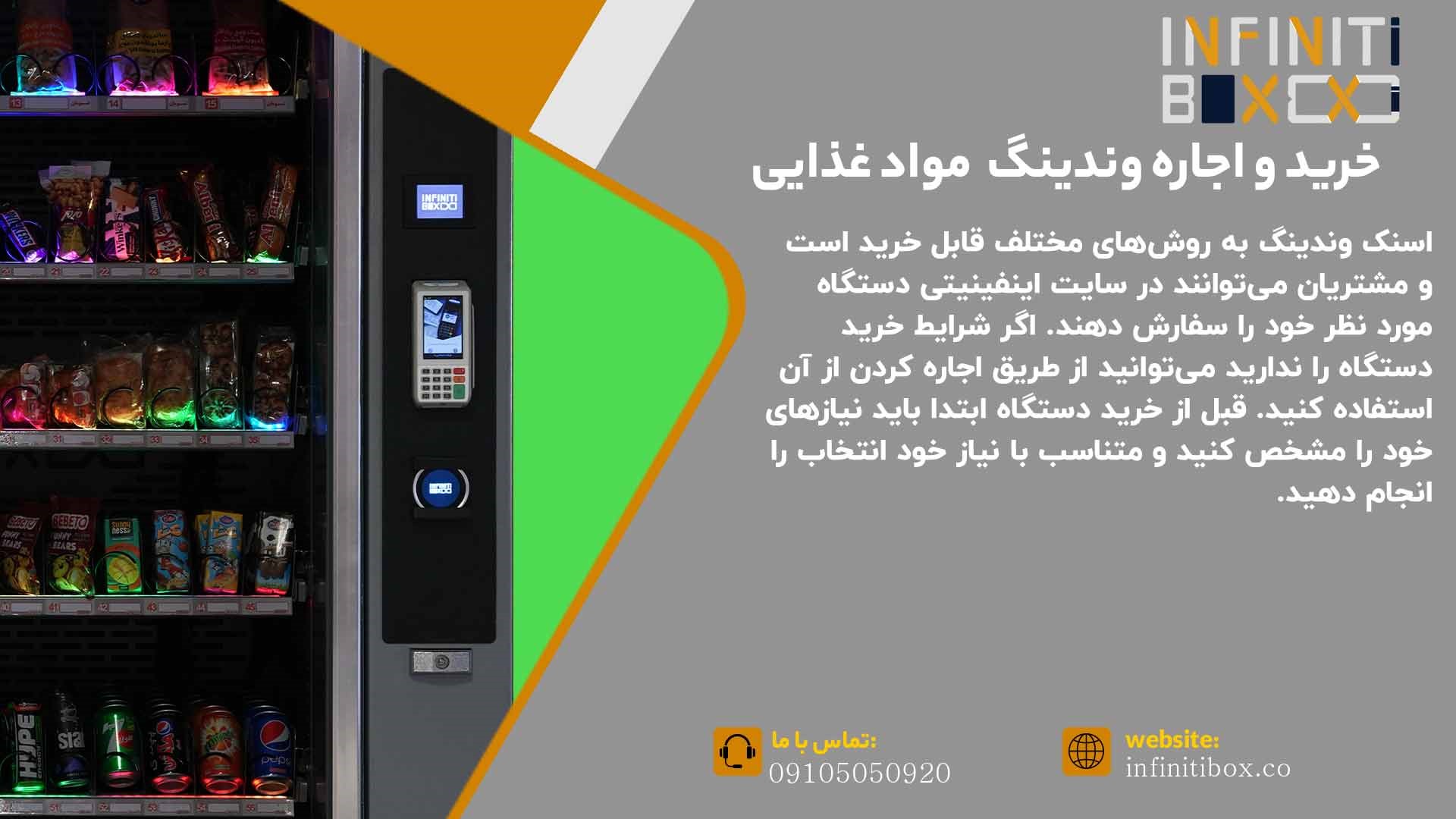 خرید و اجاره دستگاه فروش خودکار مواد غذایی