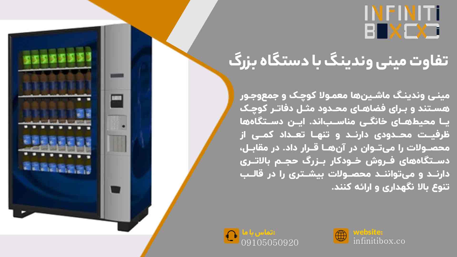 تفاوت مینی وندینگ ماشین با دستگاههای فروش خودکار بزرگ